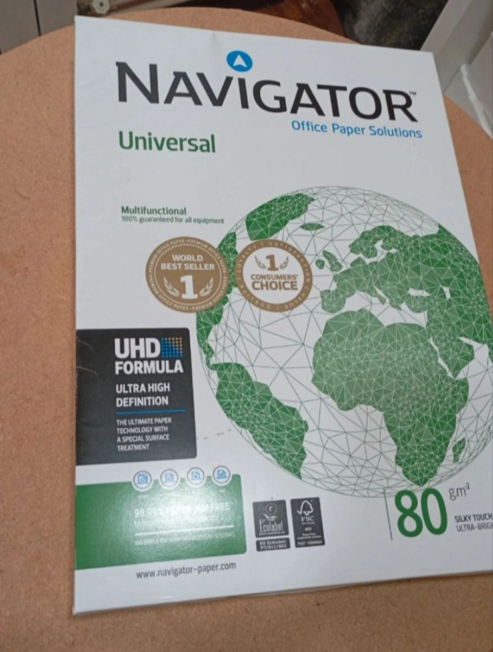 Resma de 500 hojas de papel universal A3 ultra brillante